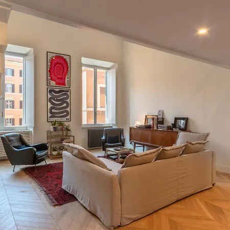 Timeless Elegance In Trastevere Apartman Róma